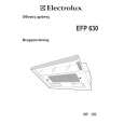ELECTROLUX EFP630 Instrukcja Obsługi