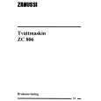ZANUSSI ZC806X Instrukcja Obsługi