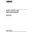 ZANUSSI ZOU884B Instrukcja Obsługi