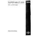 AEG SUPERMULTI200 Instrukcja Obsługi