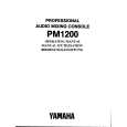 YAMAHA PM1200 Instrukcja Obsługi