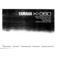 YAMAHA K-360 Instrukcja Obsługi
