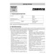 ZANUSSI T624 Instrukcja Obsługi