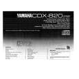 YAMAHA CDX-820 Instrukcja Obsługi