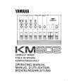 YAMAHA KM602 Instrukcja Obsługi