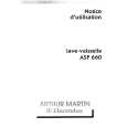ARTHUR MARTIN ELECTROLUX ASF660-B Instrukcja Obsługi