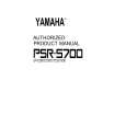 YAMAHA PSR-5700 Instrukcja Obsługi