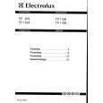 ELECTROLUX TF1168SLG Instrukcja Obsługi