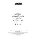 ZANUSSI ZOG720N Instrukcja Obsługi