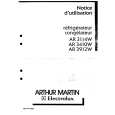 ARTHUR MARTIN ELECTROLUX AR3410W Instrukcja Obsługi