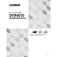 YAMAHA DVD-S795 Instrukcja Obsługi