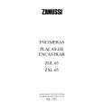 ZANUSSI ZXL65IN Instrukcja Obsługi