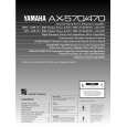 YAMAHA AX-470 Instrukcja Obsługi