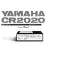 YAMAHA CR2020 Instrukcja Obsługi