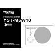 YAMAHA YST-MSW10 Instrukcja Obsługi