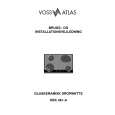VOSS-ELECTROLUX DEK481-0 Instrukcja Obsługi