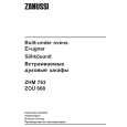 ZANUSSI ZOU668X Instrukcja Obsługi