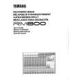 YAMAHA RM800 Instrukcja Obsługi