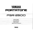 YAMAHA PSR-2500 Instrukcja Obsługi