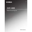 YAMAHA YSP-1000 Instrukcja Obsługi