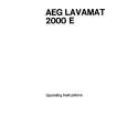 AEG Lavamat 2000E Instrukcja Obsługi