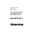 THERMA GSV BETA-SE2-SW Instrukcja Obsługi