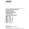 ZANUSSI BMX215 Instrukcja Obsługi