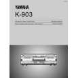 YAMAHA K-903 Instrukcja Obsługi