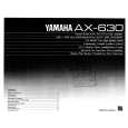 YAMAHA AX-630 Instrukcja Obsługi