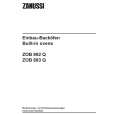 ZANUSSI ZOB893QX Instrukcja Obsługi