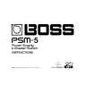 BOSS PSM-5 Instrukcja Obsługi