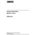 ZANUSSI ZOB332X Instrukcja Obsługi