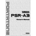 YAMAHA PSR-A3 Instrukcja Obsługi