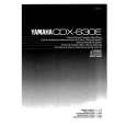 YAMAHA CDX630 Instrukcja Obsługi