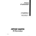 ARTHUR MARTIN ELECTROLUX AU6322T Instrukcja Obsługi