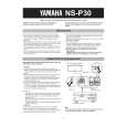 YAMAHA NS-P30 Instrukcja Obsługi