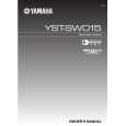 YAMAHA YST-SW015 Instrukcja Obsługi