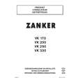 ZANKER VK250 Instrukcja Obsługi