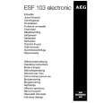 AEG ESF103 Instrukcja Obsługi