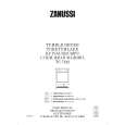 ZANUSSI ZAN TC7122 -SF-SU-EST-LT- Instrukcja Obsługi