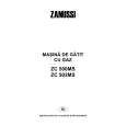 ZANUSSI ZC502MS Instrukcja Obsługi