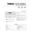YAMAHA CDV-W901 Instrukcja Obsługi