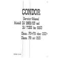 CONDOR DJ735 DO 918 Instrukcja Serwisowa