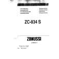 ZANUSSI ZC834S Instrukcja Obsługi