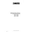 ZANUSSI ZFC50/2 Instrukcja Obsługi