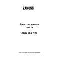 ZANUSSI ZCG556NW Instrukcja Obsługi