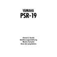 YAMAHA PSR-19 Instrukcja Obsługi