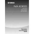 YAMAHA NX-E300 Instrukcja Obsługi