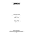 ZANUSSI ZGG782CX Instrukcja Obsługi