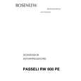 ROSENLEW PASELLI 608 PE Instrukcja Obsługi